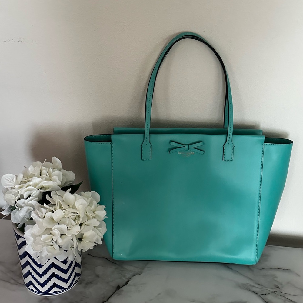 Kate spade Large blue green tote 👜